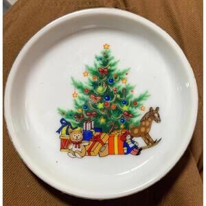 Papel Christmas Tree Saucer, 'Happy Holidays' 3.5”
